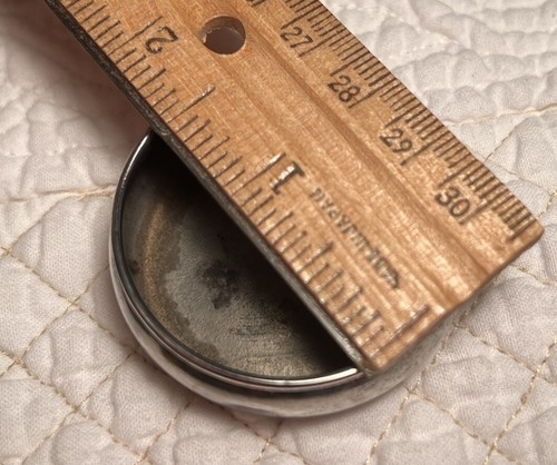 Vintage National Sterling Co Sterlingsilber Salzkeller 2er Set umrandet schlicht - Bild 10 von 13