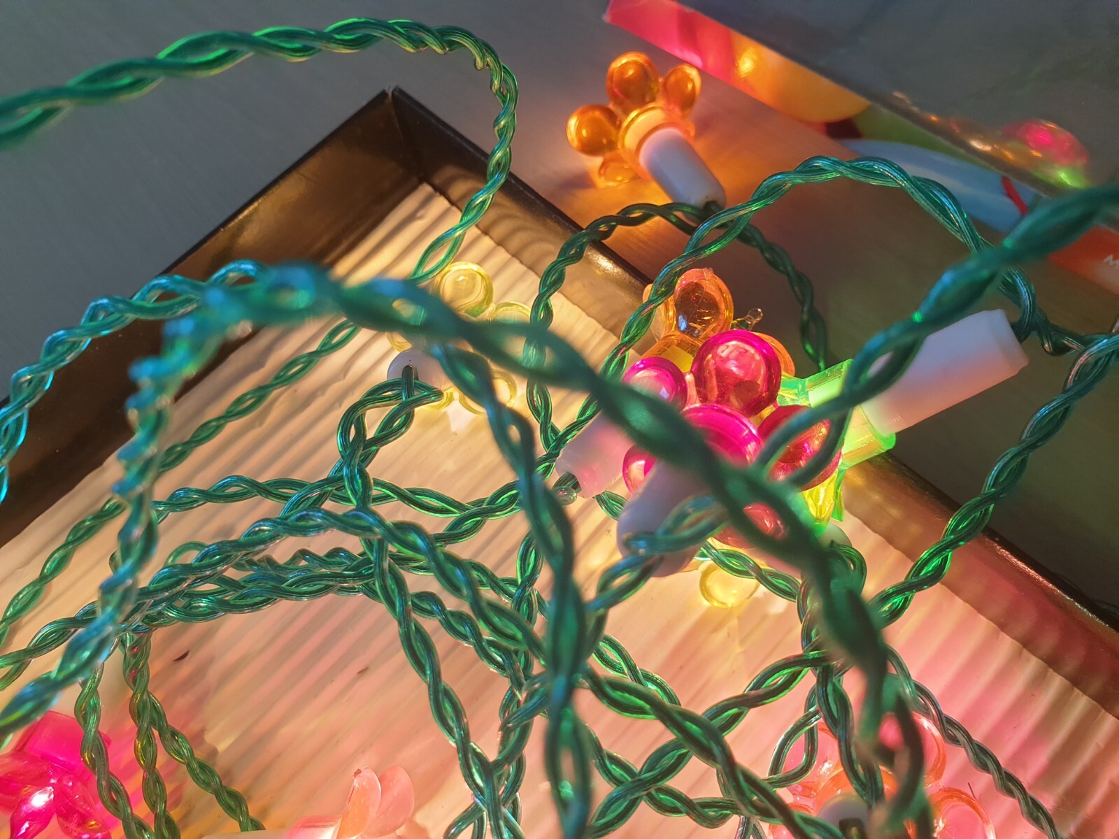 Vintage Pifco Fairy Lights, Boxed & Working, 60s Christmas Tree, Screw