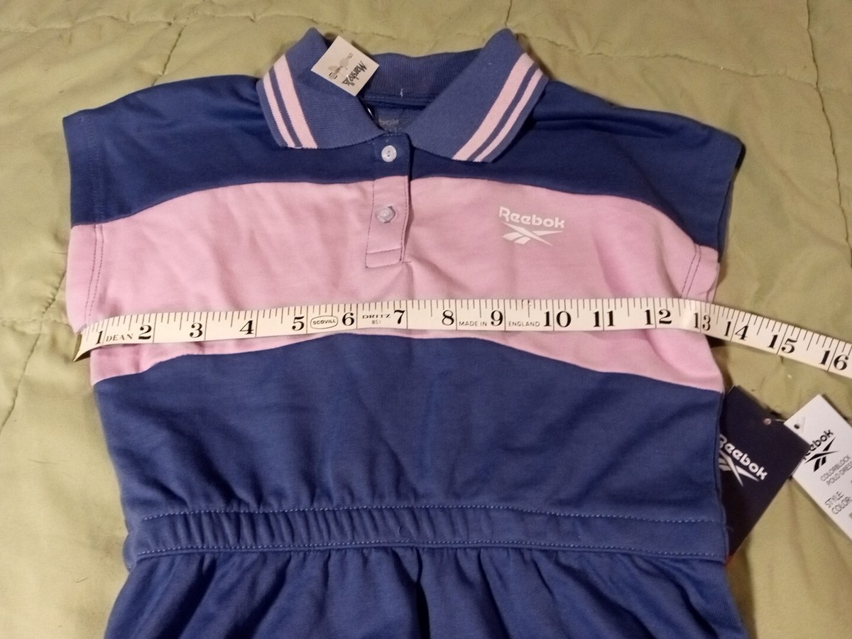 Reebok Color Block Polo Dress. Sz 5.Navy/Pink. New With Tags