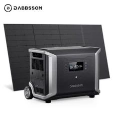 Dabbsson 3430Wh Portable Power Station 3600W Solar Generator w/ 420W Solar Panel