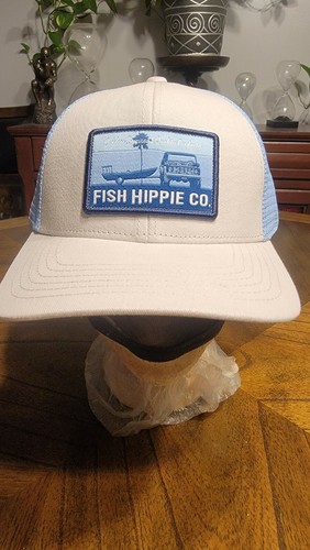 Fish Hippie Horizon Truckers Hat Light 