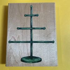 Jewelry Stand Rubber Stamp P