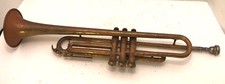 Antique Brass Trumpet in B with Vincent Bach Co. Mouthpiece