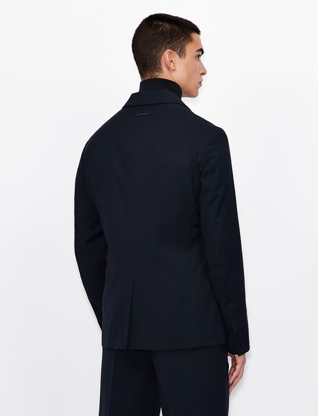 $270 A|X Armani Exchange Men's Two Button Blazer, Black, 38