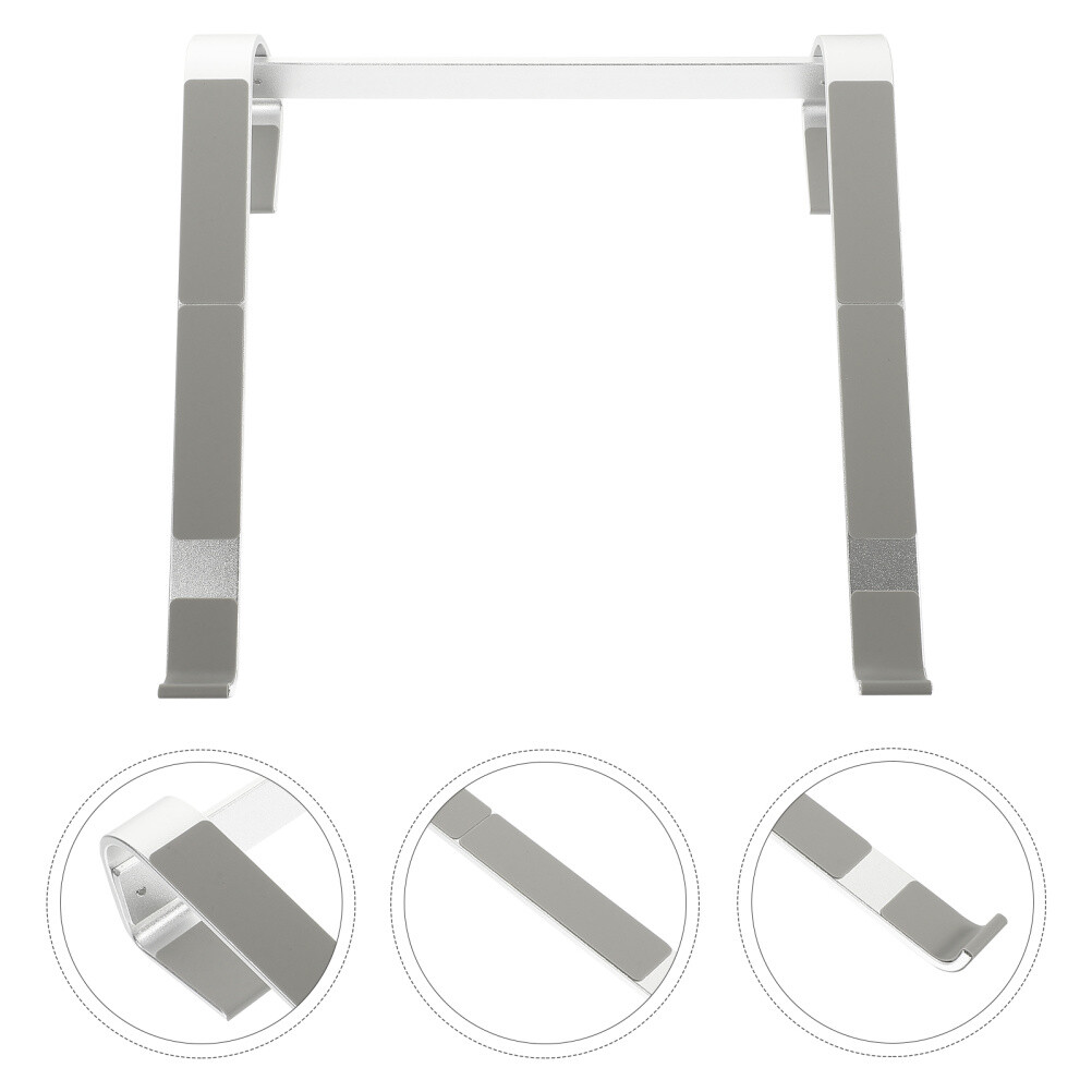 Portable Silver Laptop Stand for Computer or Notebook Desk-image