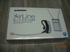 Samson Airline Micro Uhf Wireless Earset Microphone Mic Wtransmitter+receiver