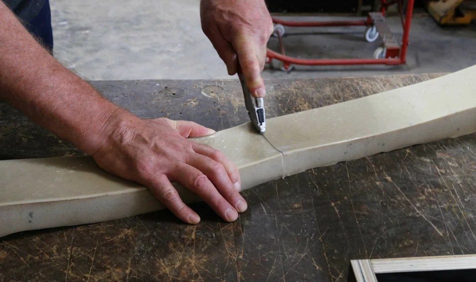 Stone Master Molds Chiseled Edge Concrete Countertop Edge Form Liner 10'x4"x1.75 - Image 3 of 4