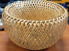 Bamboo Wicker Rattan Shade Hanging Ceiling Lamp Fixture NIOB