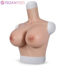 Roanyer Silicone Female H Cup Boobs Fake Breast Form Crossdresser Drag Queen
