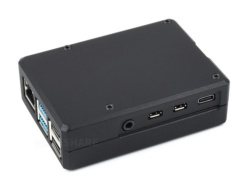 Waveshare Aluminum Grid Grooved Case for Raspberry Pi 4 Inner Heatsink Pillars - Picture 5 of 12