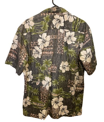 Vintage Royal Hawaiian Creations Floral Shirt Mens Size XL Black Reverse Print - Picture 2 of 6