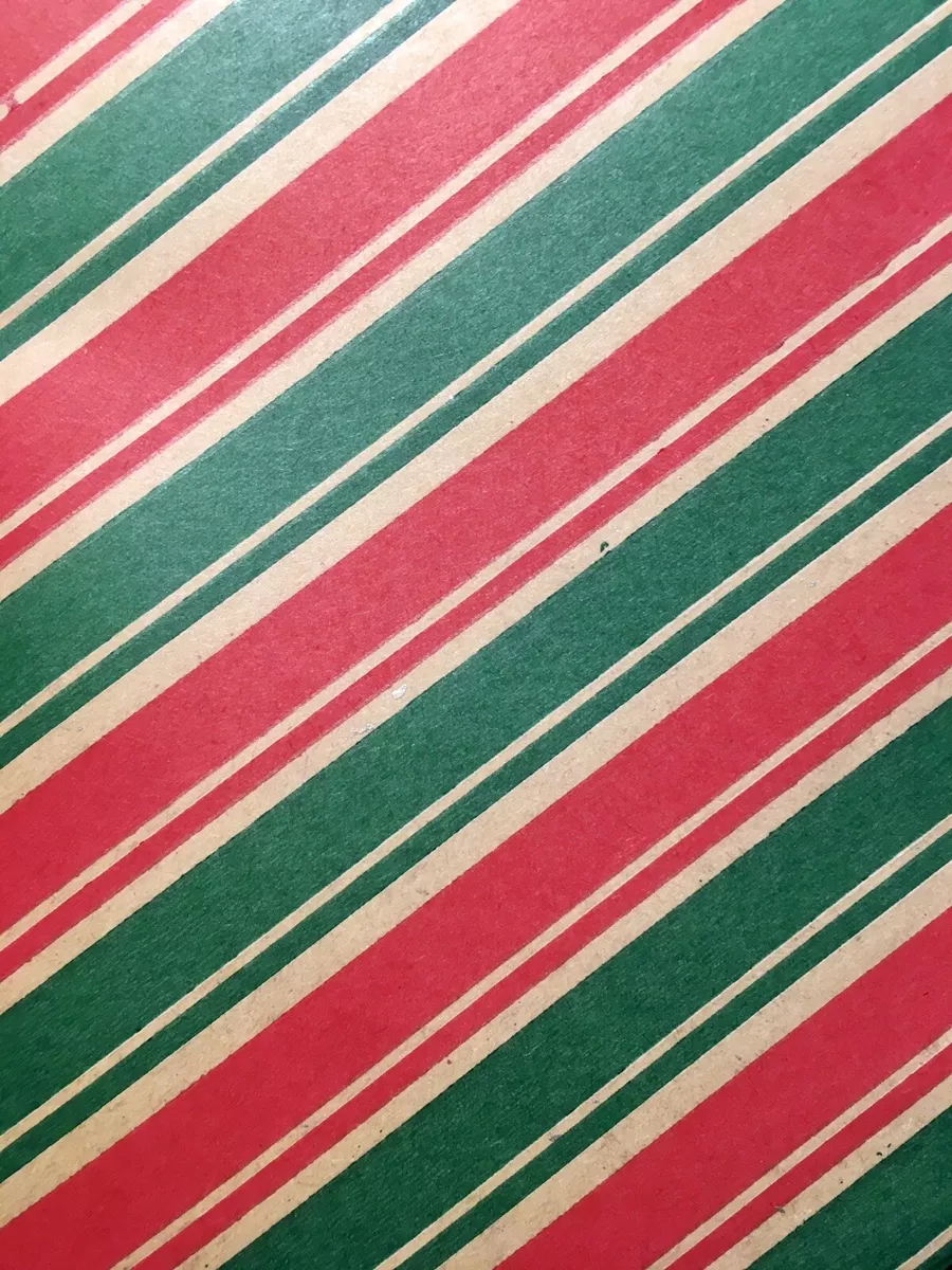 Green Stripe Wrapping Paper