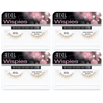 ''Ardell False Eyelashes Demi Wispies Brown (4 Pack) ''