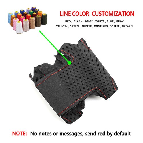Steering Wheel Suede Leather Cover Trim For BMW M Sport 1 3 Series E82 E87 E90 - Picture 16 of 18
