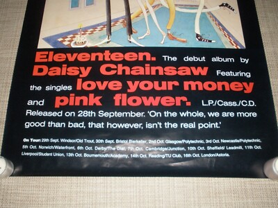 Daisy Chainsaw Eleventeen Promotional Poster HUGE 60x40 RARE | eBay