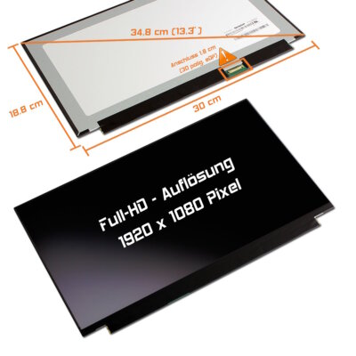 13,3'' LED Display matt passend für Chuwi AeroBook 13 inch 2019 Full-HD 1920x1080