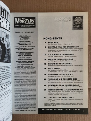 Famous Monsters of Filmland 1958 Warren 164 176 218, U PICK, Excellent Condition - Picture 662 of 742