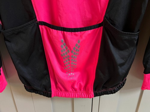 Crane Active ladies 1/2 zip softshell cycle jacket | Pink/Black | Small | - Picture 3 of 5