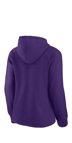 Women's Fanatics Branded Purple MN Vikings First Contact Raglan Pullover Hoodie - Picture 4 of 4