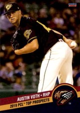2019 Pacific Coast League Top Prospects 6 Austin Voth Redmond Washington WA Card
