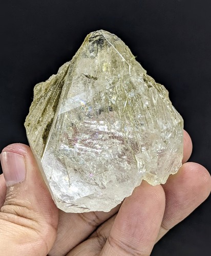 Natürliches grünes Epidot enthalten Quarzkristall grobe Probe Heilung 09 Stck. 710 g - Bild 8 von 10