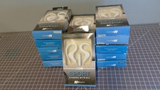 Lot of 15 MobilEssentials Sport Earbuds with Mic White 3.5mm 47 inch