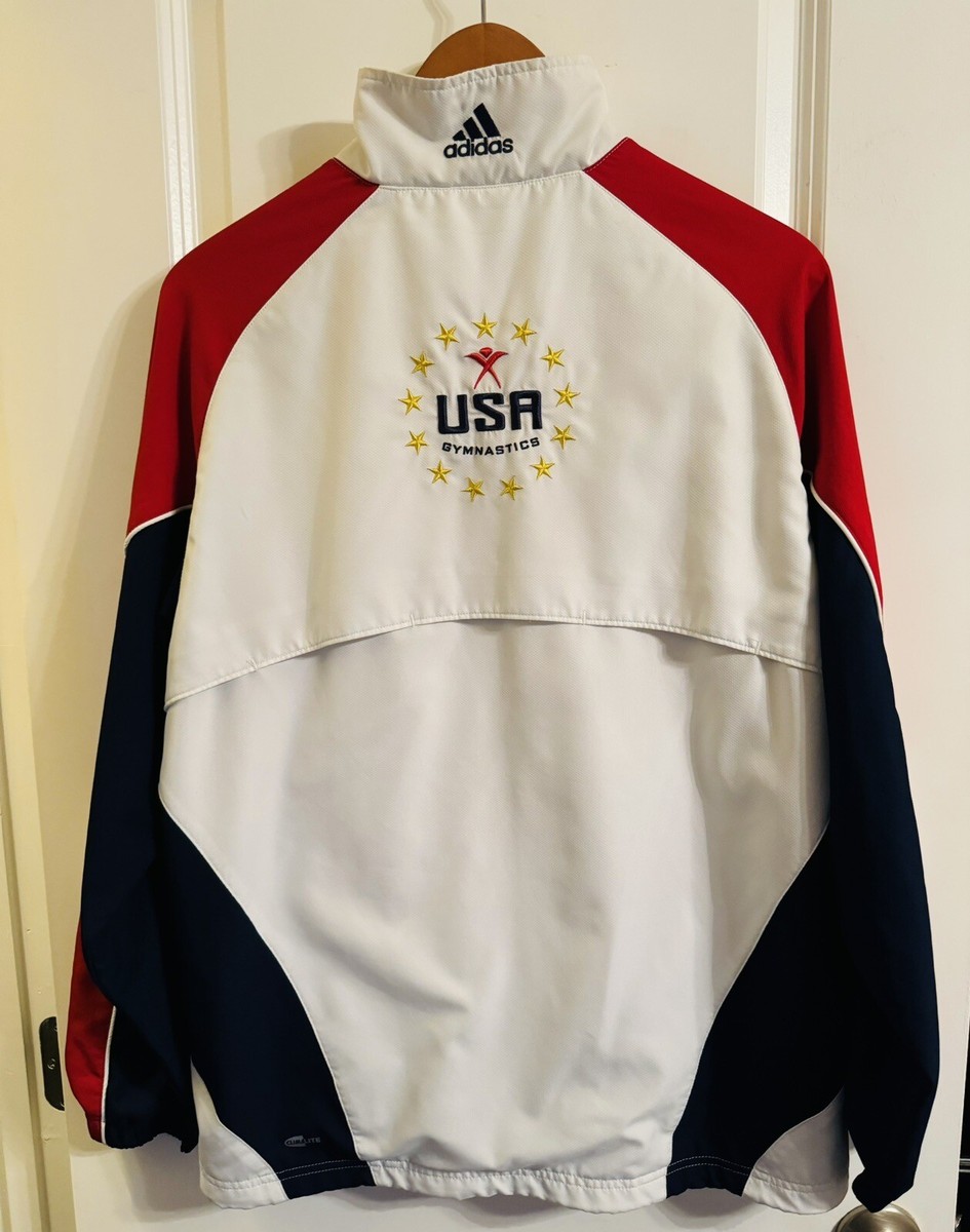 ADIDAS USA Gymnastics National Team 2008 Olympic Jacket. Size 