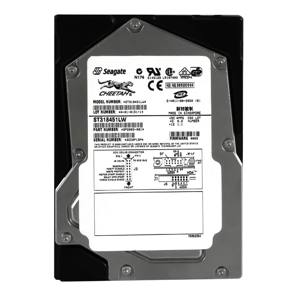 Hard Drive Seagate Cheetah X15 ST318451LW 18.4GB 15K 4MB SCSI U160 3.5'' Inch - Image 3 of 3