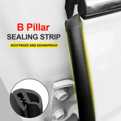 6.6ft Car Door Edge Weatherstrip Sealing B Pillar Noise Windproof Protect Rubber