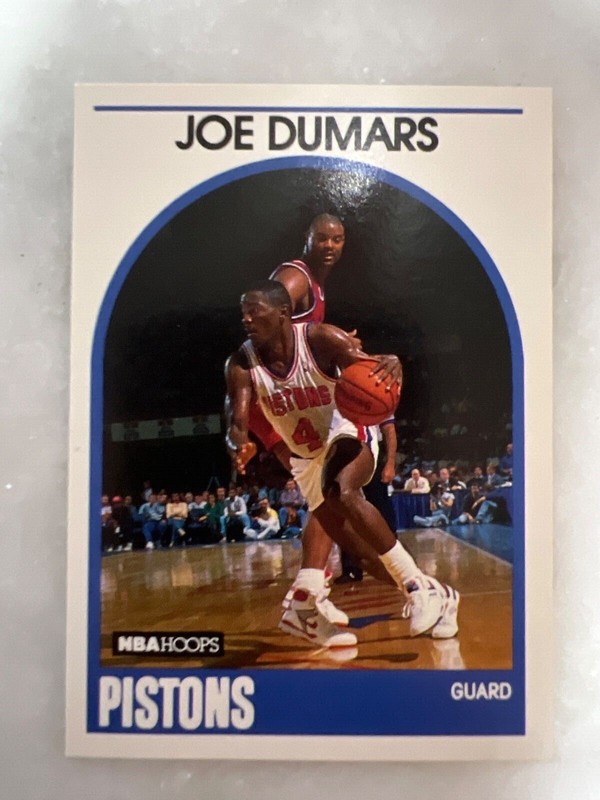 1989-90 NBA Hoops Joe Dumars Detroit Pistons basketball Card #1