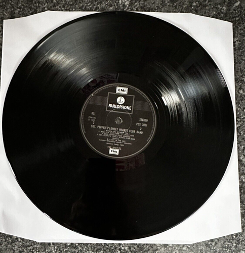 VINY LP THE BEATLES SGT PEPPERS LONELY HEARTS CLUB BAND 1975 PCS 7027 NM/EX - Picture 9 of 12