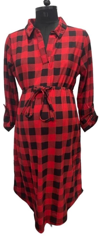 open lace back dress The Plaid Carolina Dress main image 1