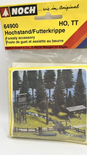 N 93 - Poste guet et assiette au beurre NOCH 64900 HO TT Hochstand Futterkrippe - Photo 2/4
