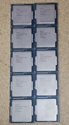 Lot of 10 (UNTESTED) Intel Core i3-4360 CPUs