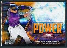 Nolan Arenado 2020 Topps Stadium Club Power Zone Orange Refractor /25 Cardinals