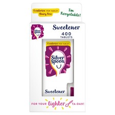 Silver Spoon Sweetener Tablet 0% Calorie Reduced Fat Sugar - 400 Tablet Vegan