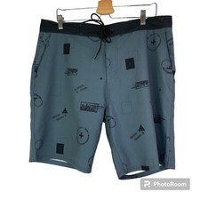 Men s Tavik Beach Culture Swim Trunks Board Shorts Swimsuit Size 36 Gray