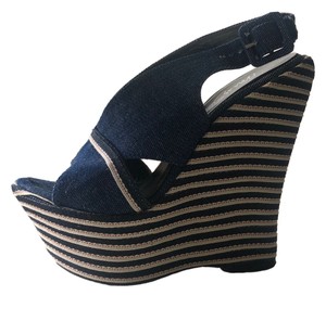 denim wedges uk