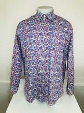 ALAN FLUSSER - Flip Cuff PAISLEY Mens Lg. Shirt