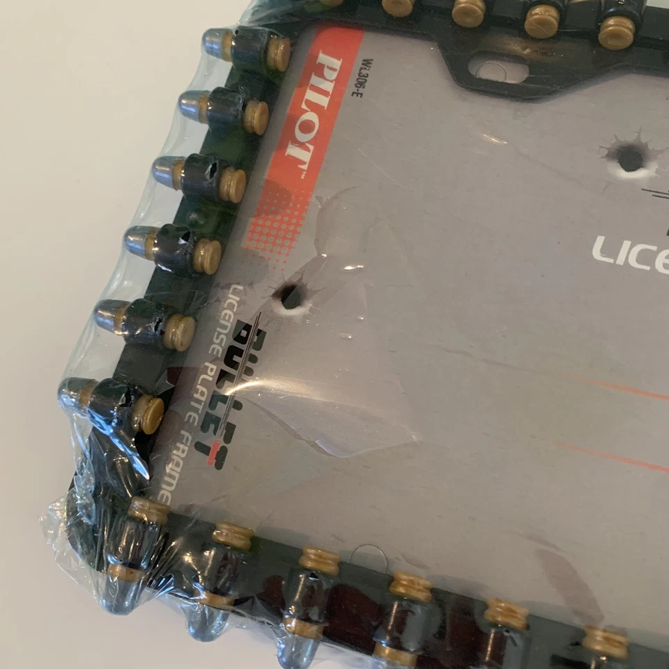 Marco de matrícula Bullet Bullitt ideal para Mustang Bullitt raro nuevo Foto 3 de 4