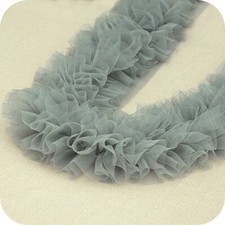 Ruban De Dentelle À Volants En Maille Plissée Pour Couture, Type Bordure