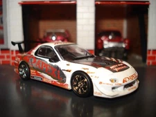 MAZDA RX-7 LIMITED EDITION SPORTS CAR 1/64 TARMAC APEXI RACE CAR JDM