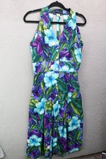 Vintage Norton McNaughton Floral Button-Up Halter Style Dress-Sz 10-Y2K-90's