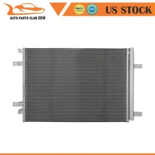 Fits Aluminum AC Condenser For 2017 2018 2019 2020-2022 Ford  F-250 Super Duty