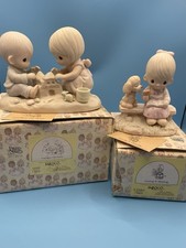 Pair Of Precious Moments Figurines By Enesco With Original Boxes 12319/E-3110/G