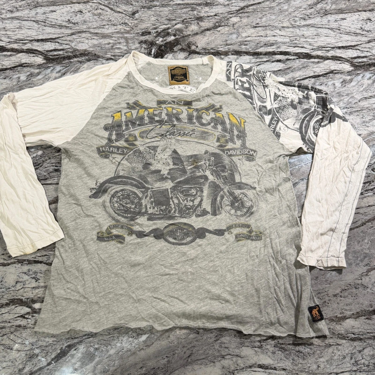 25+ Harley-Davidson Long Sleeve Gray Shirts for Men for sale