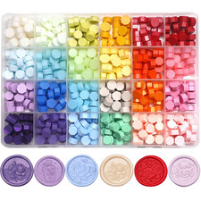 24 Colors Octagon Sealing Wax Beads for Wax Seal Stamp, Decor for Envelope Weddi