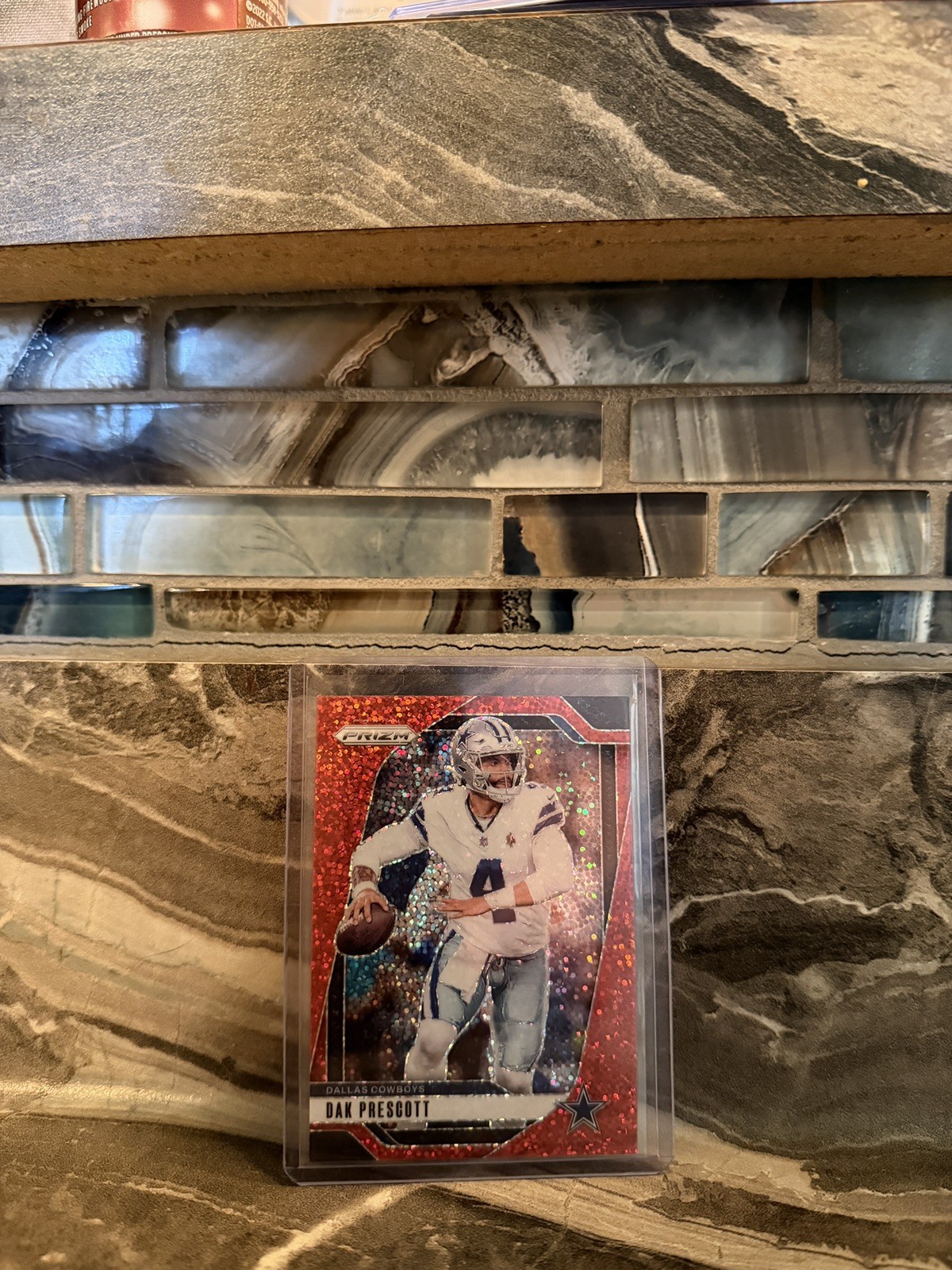 2024 Panini Prizm Dak Prescott Red Sparkle Prizm Dallas Cowboys #73