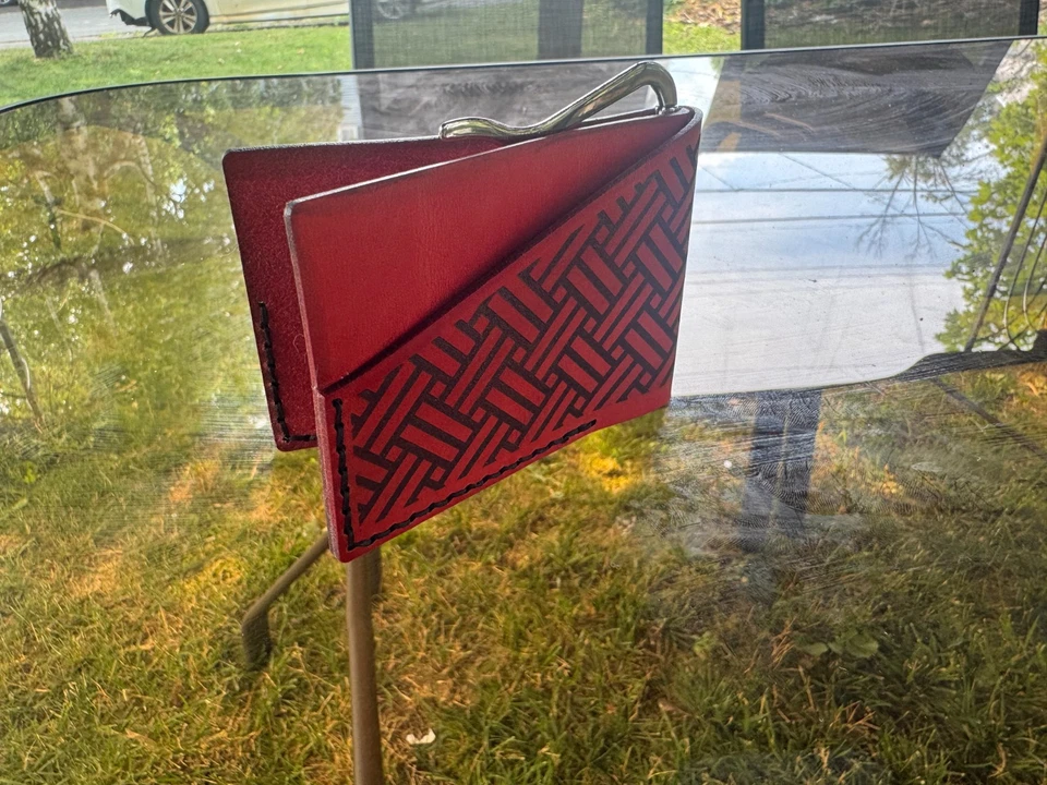 Handmade Italian Leather Money Clip Wallet- Patterson Leather Co - Image 2 of 3