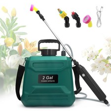 Battery Powered Sprayer 2 Gallon, Powerful Electric Garden with Green